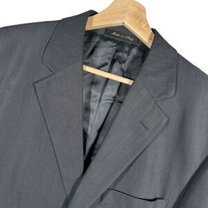 VTG Pronto Uomo Mens 42R Made In Italy Zignone Jacket S100 Wool Preppy Casual